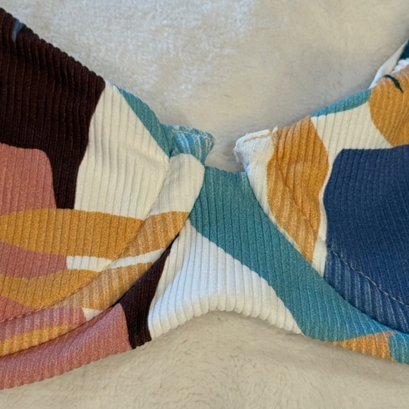 New! SET Vitamin A Demi Luciana bikini Cypress Tropical Print 31355 - Picture 6 of 12